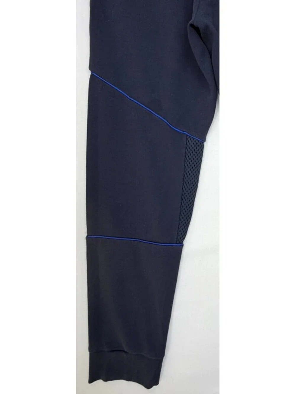 Adidas Men's Sweatpants Primeblue Tapered Stretch Drawstring Size L Blue